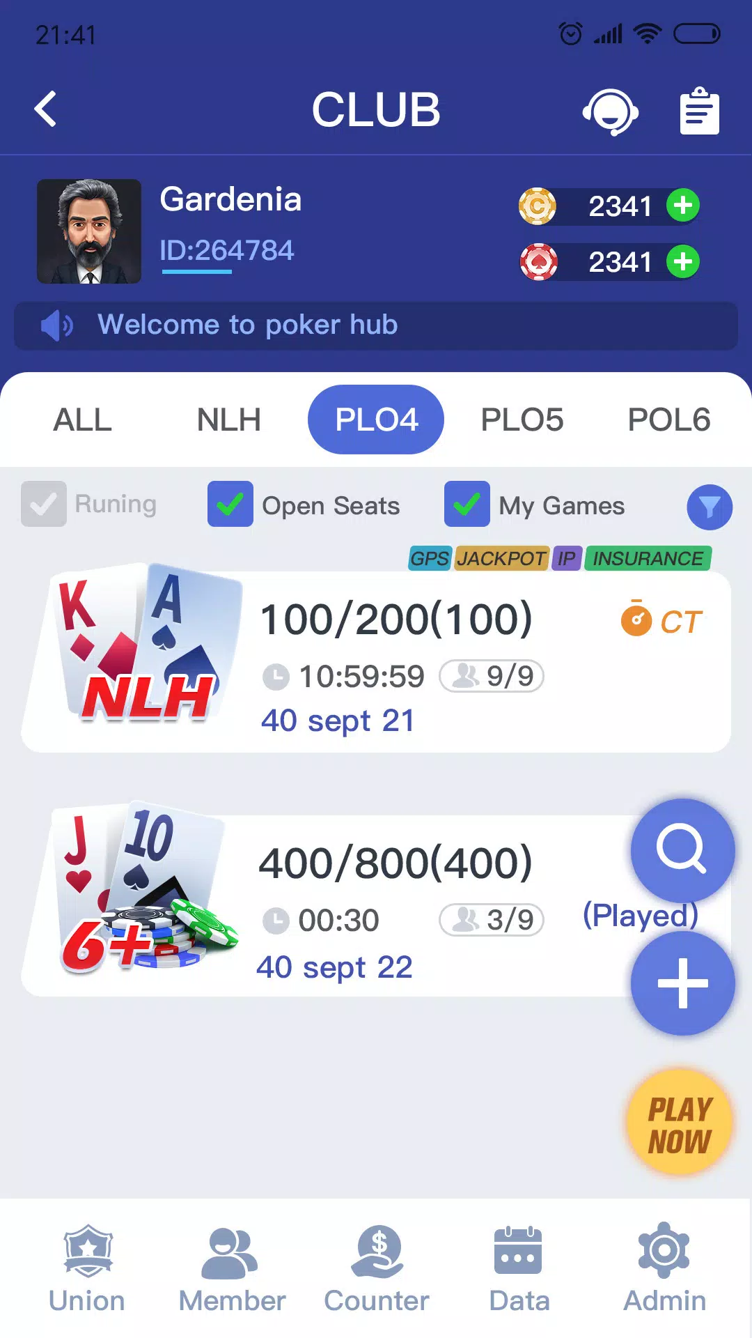 Poker Hub Captura de pantalla 1