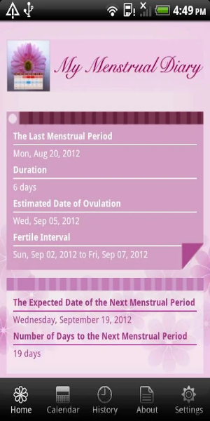 My Menstrual Diary 스크린샷 0