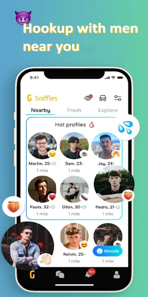 Sniffles: Gay Guys Hookup Ảnh chụp màn hình 0