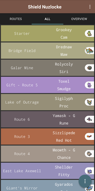 Route Chart - Nuzlocke Tracker - No Ads Capture d'écran 2