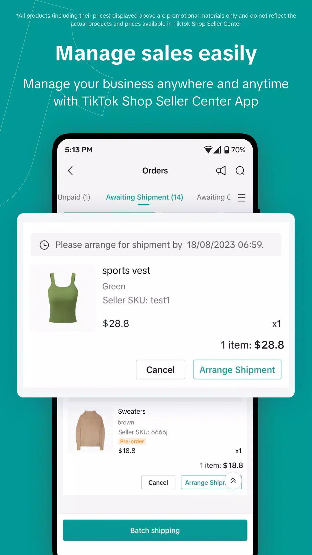 TikTok Shop Seller Center Captura de pantalla 1