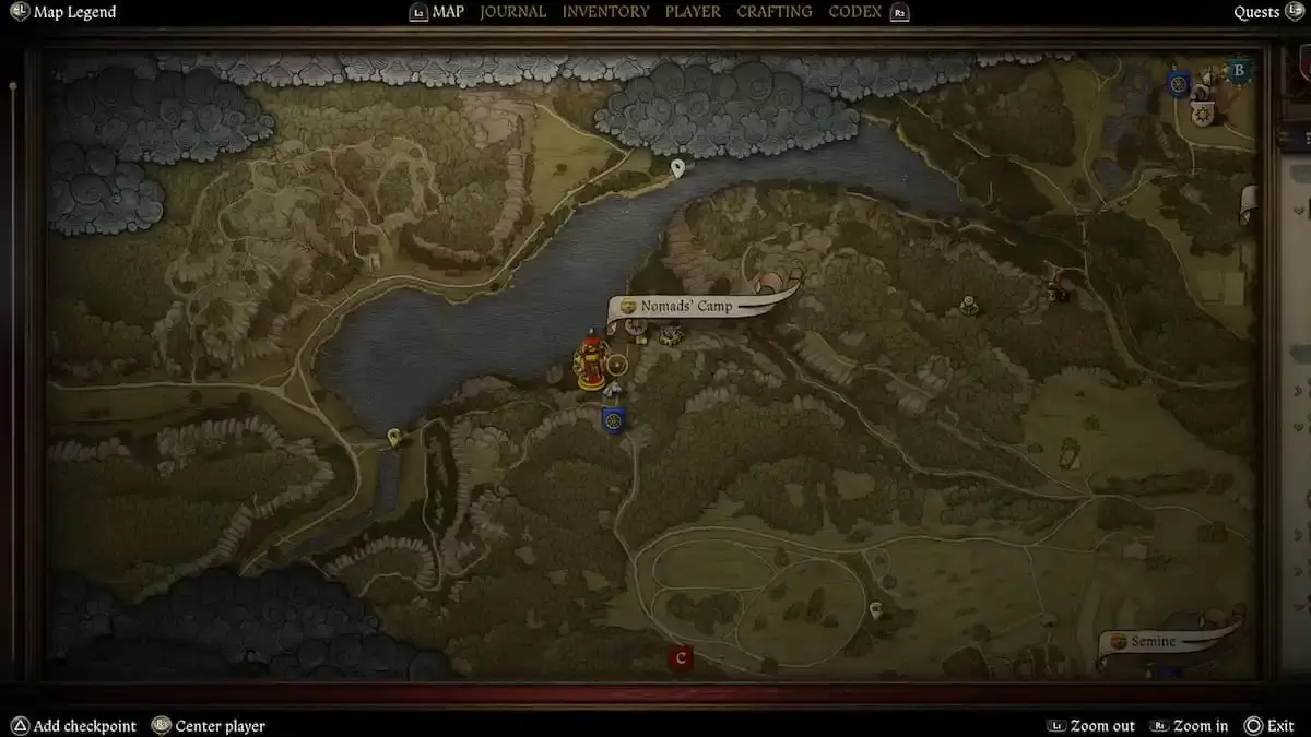 地图显示了库曼营地的位置