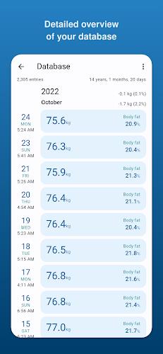Libra Weight Manager Screenshot 2