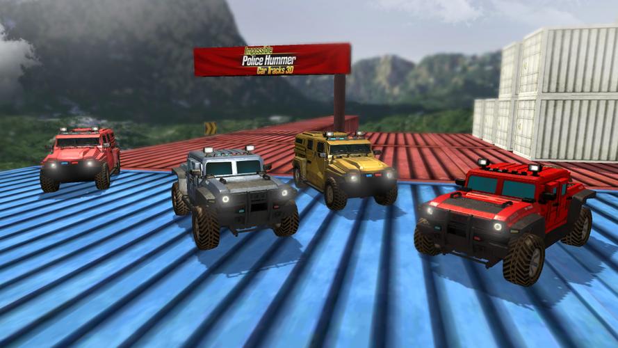 Impossible Ramp Hummer Car 3D應用截圖第3張