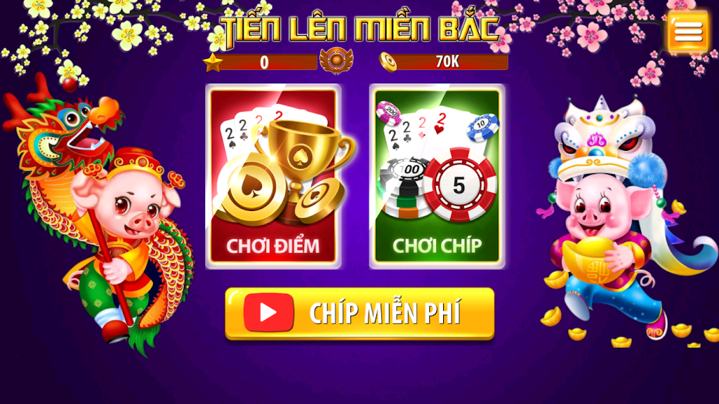 Tien Len Mien Bac - Tien Len Dong Chat Dong Mau Tangkapan skrin 0