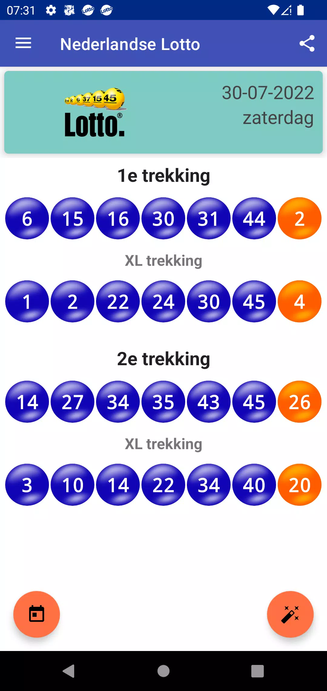 Nederlandse Lotto Voorspelling ภาพหน้าจอ 0