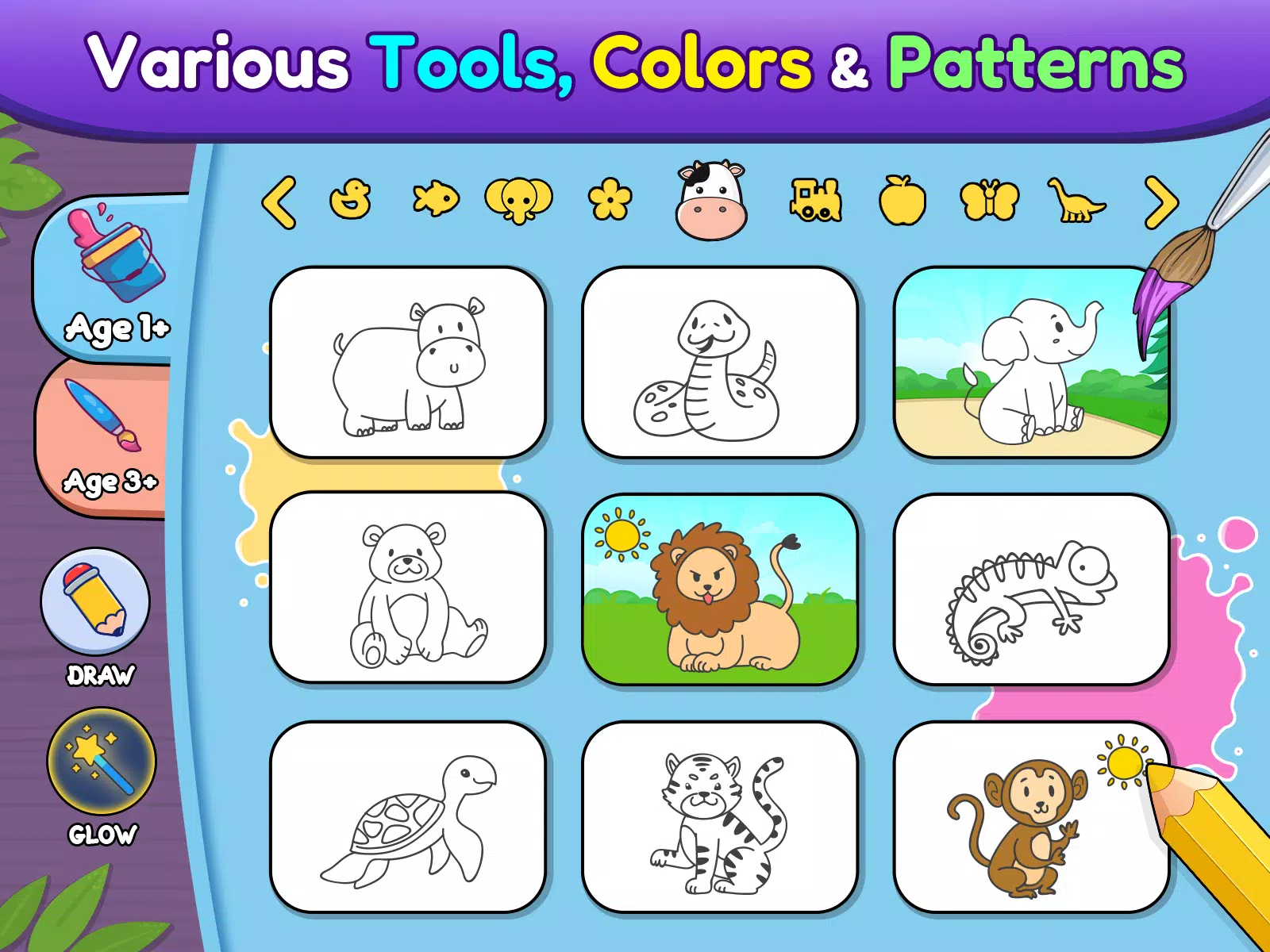 Coloring games for kids: 2-5 y スクリーンショット 3