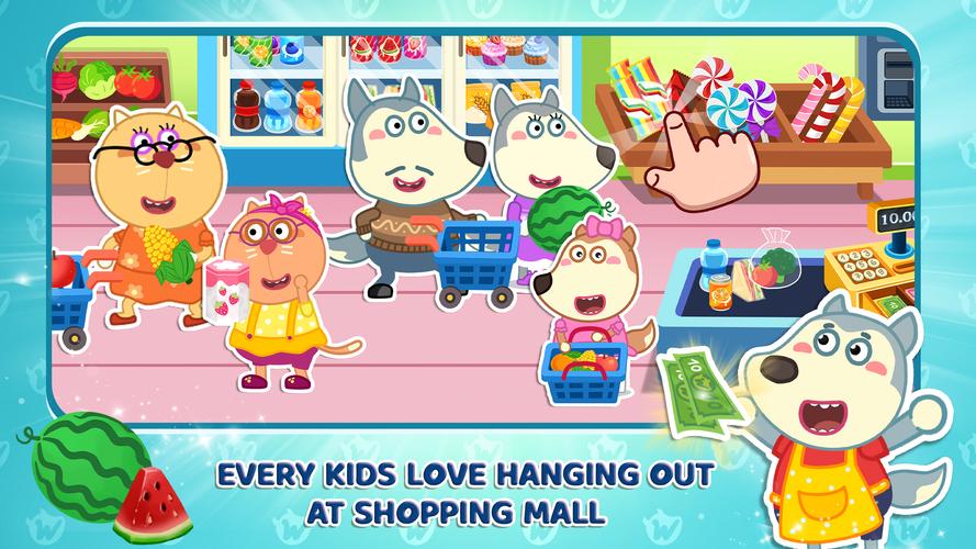 Wolfoo's Town: Dream City Game Captura de tela 2