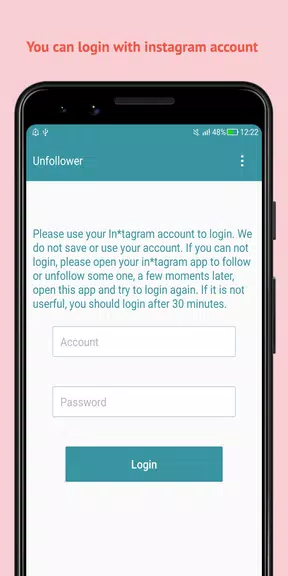 Unfollow Users Cleaner Ảnh chụp màn hình 0