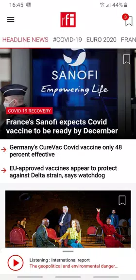 Radio France Internationale Screenshot 0