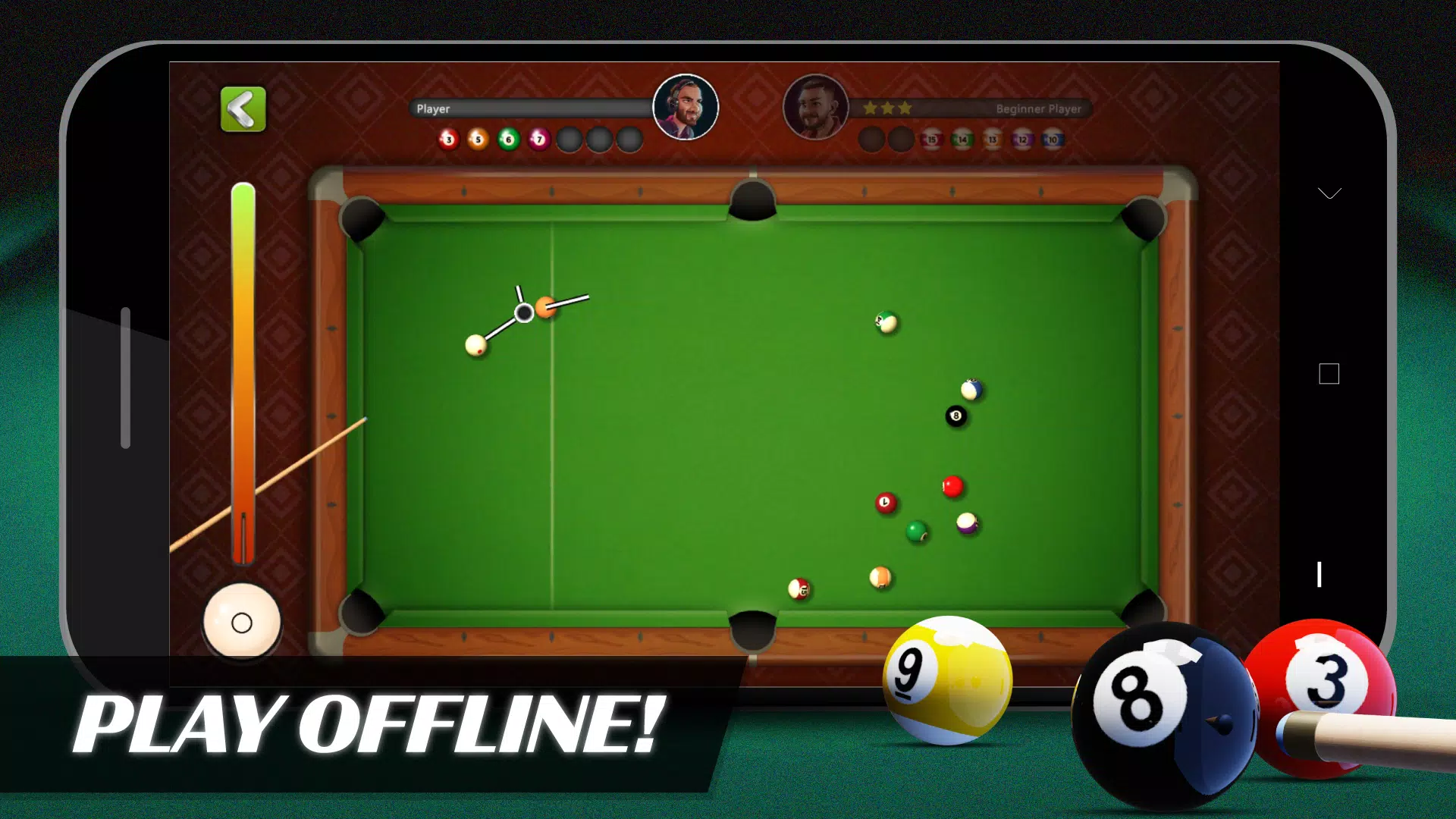 8 Ball Billiards Offline Pool Captura de tela 0