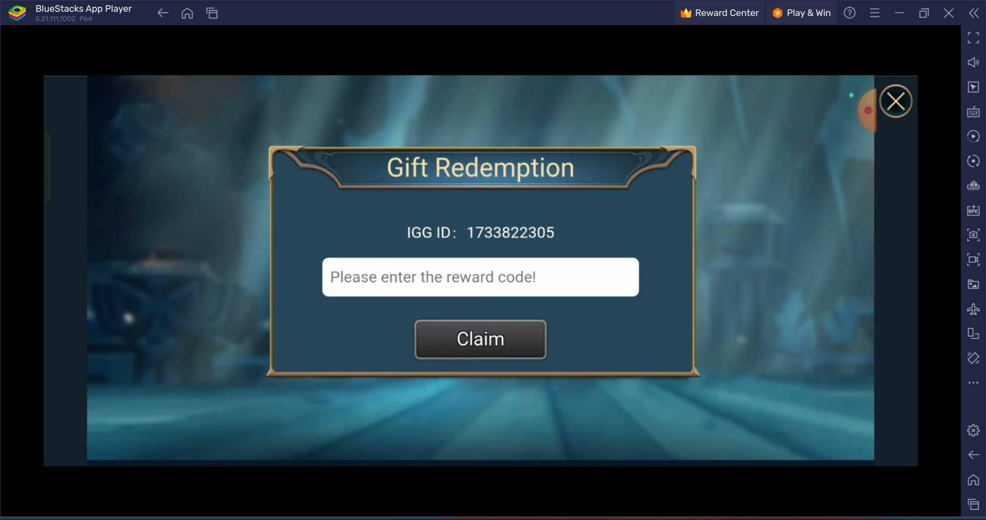 Mobile Royale Redeem Code Process