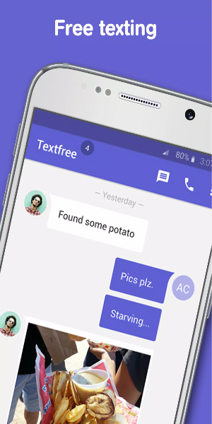 Text Free no Textfree Mensagens