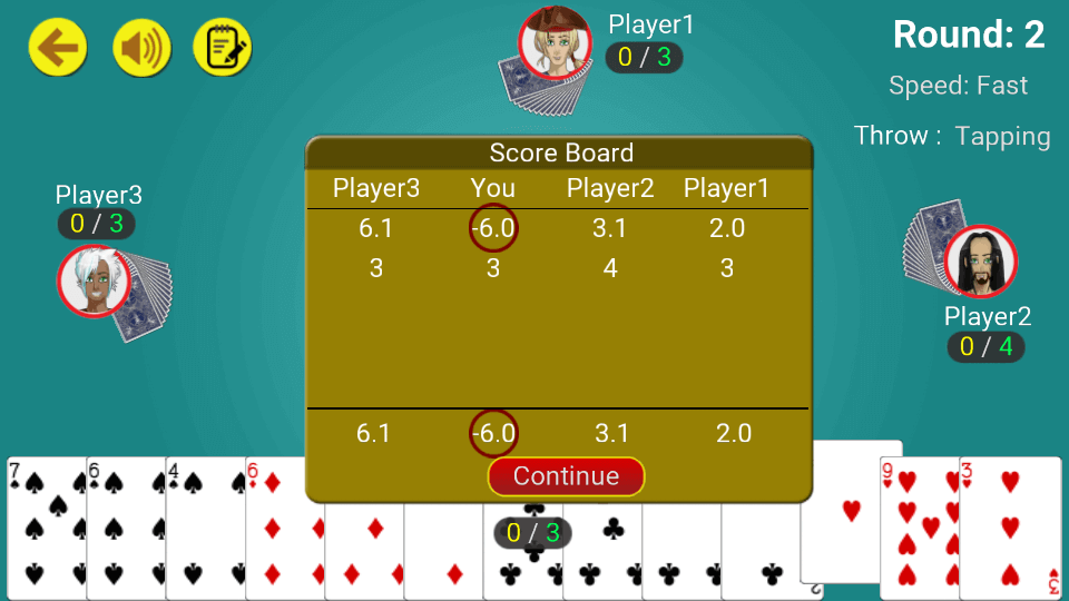 Call break : Offline Card Game ภาพหน้าจอ 3
