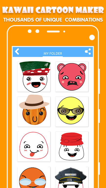 Kawaii Cartoon Maker ภาพหน้าจอ 0