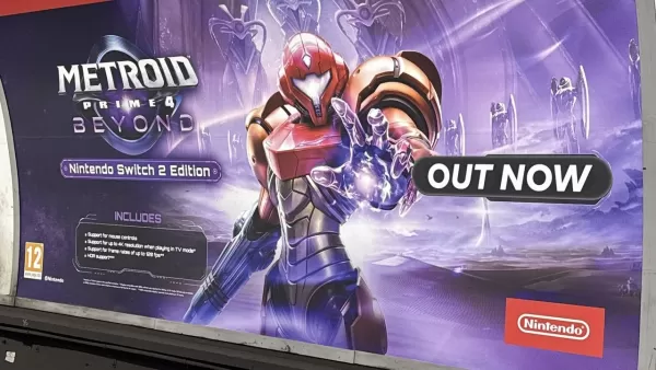 Misleading Metroid Prime 4: Beyond advertisement at Oxford Circus station