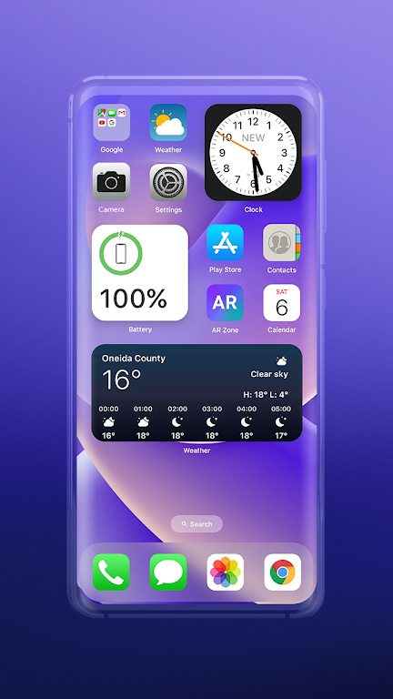 Widgets: ios 17 theme Tangkapan skrin 0