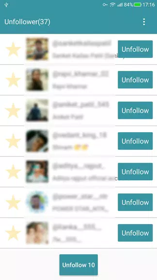 Unfollow Users Cleaner Ảnh chụp màn hình 3
