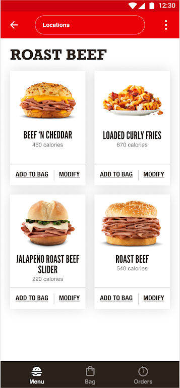 Arby's Fast Food Sandwiches應用截圖第1張