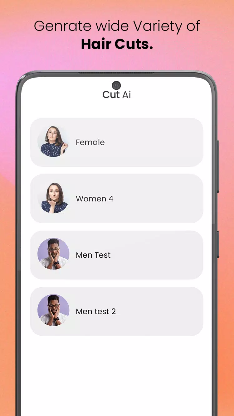 CutAI - AI Hair Style Changer Zrzut ekranu 1