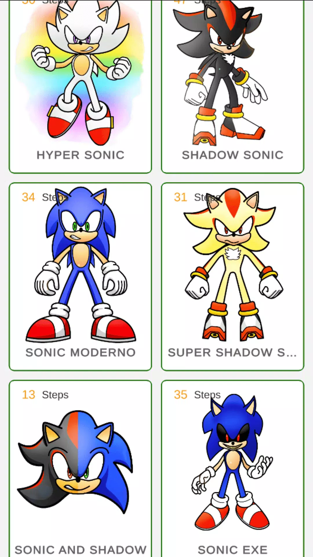 How to draw sonik characters Скриншот 1