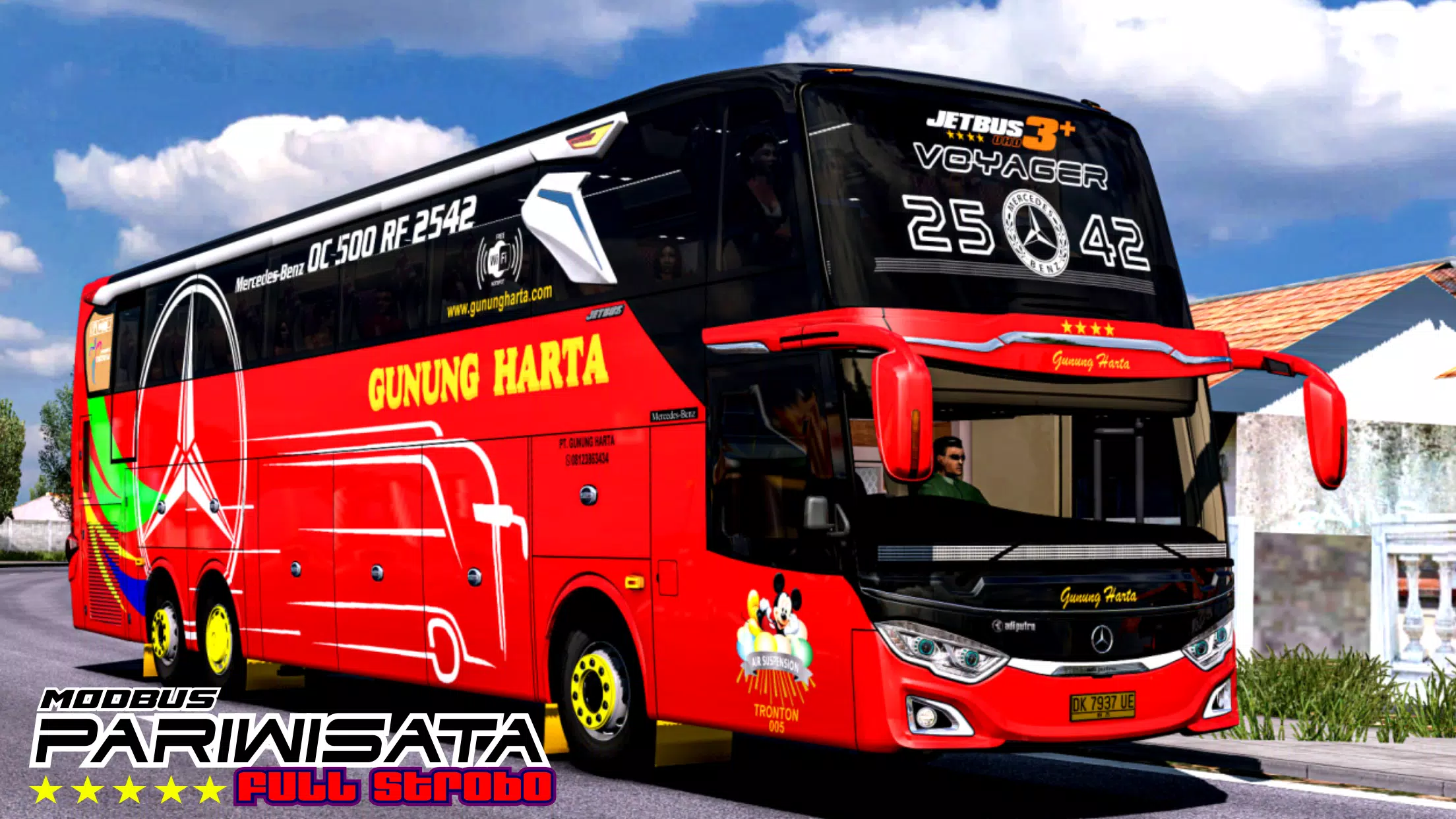 Mod Bus Pariwisata Full Strobo Zrzut ekranu 0