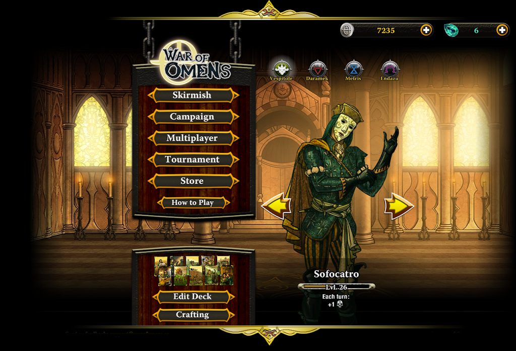 War of Omens Deck Builder Collectible Card Game Tangkapan skrin 1