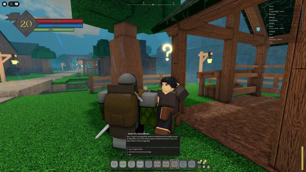 Jimmy the Stable Master quest