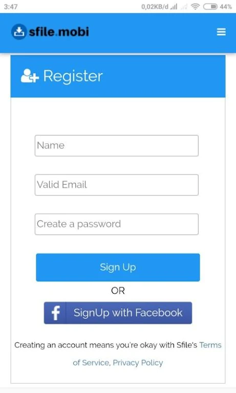 Sfile Mobi - Monetizing Your File应用截图第0张