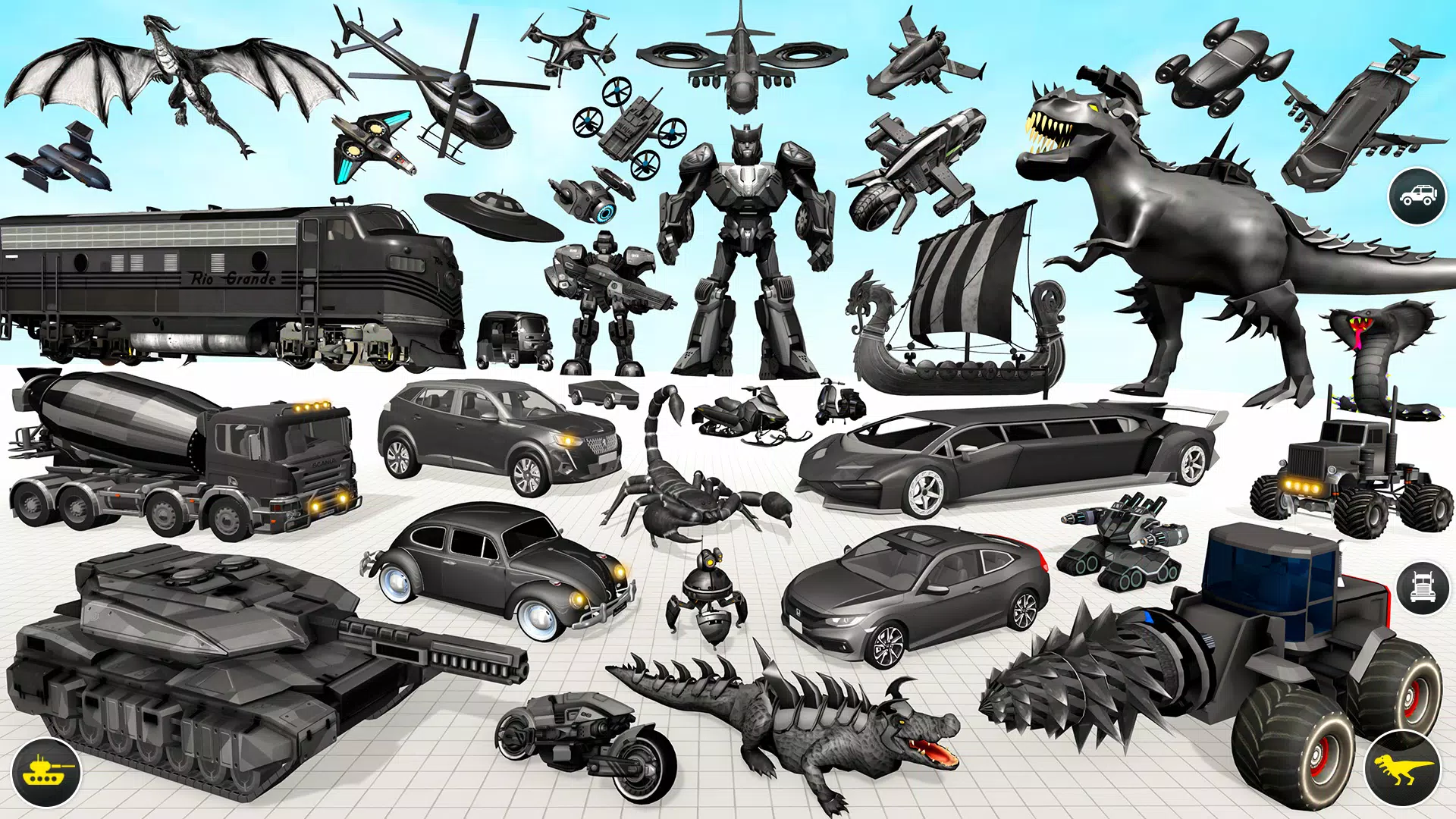 Dino Robot Car Transform Game应用截图第2张
