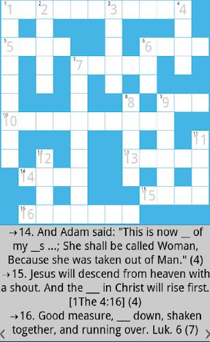 Bible Crossword Capture d'écran 0