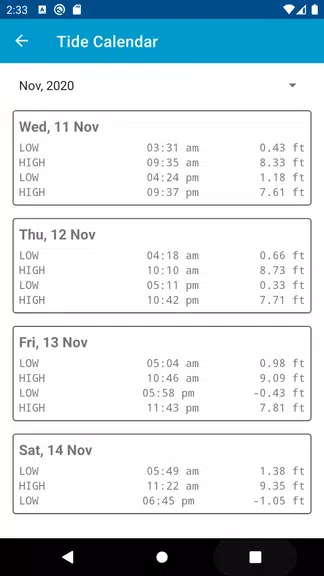 Tide Clock ภาพหน้าจอ 2