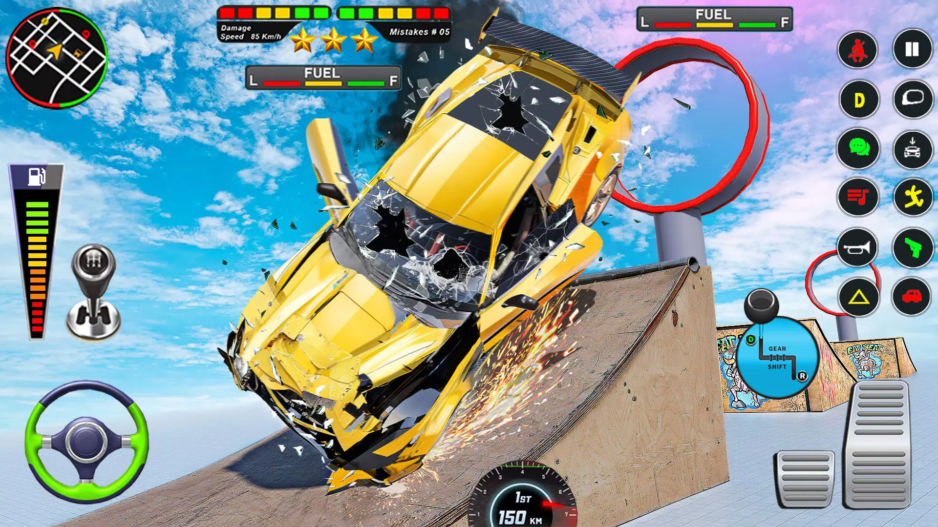 Mega Ramp Car Crash Simulator应用截图第3张