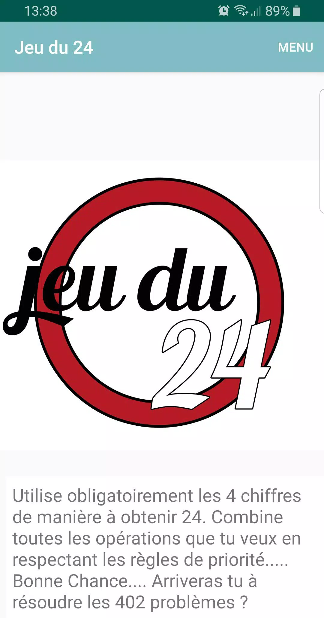 Jeu du 24應用截圖第0張