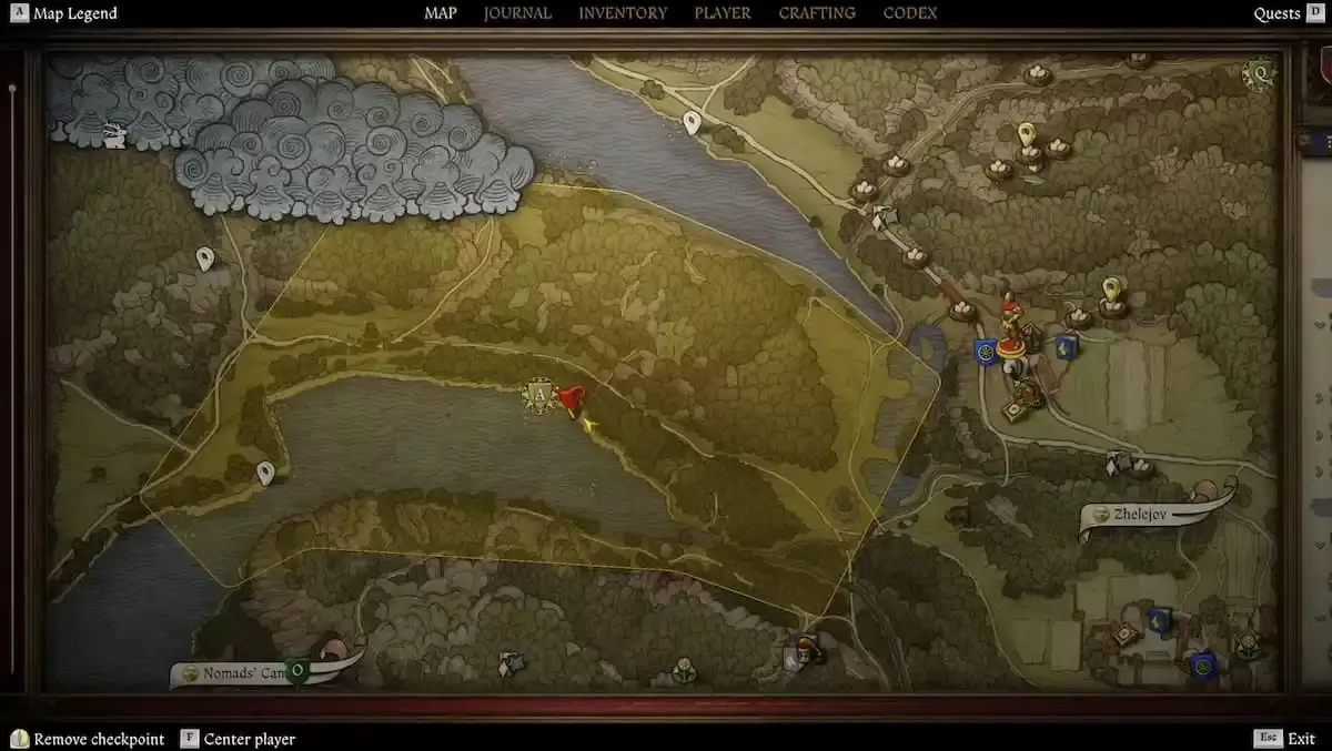 Trouver la hache dans le royaume Come: Deliverance 2