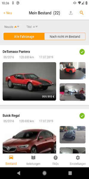 mobile.de Auto-Panorama Captura de pantalla 0