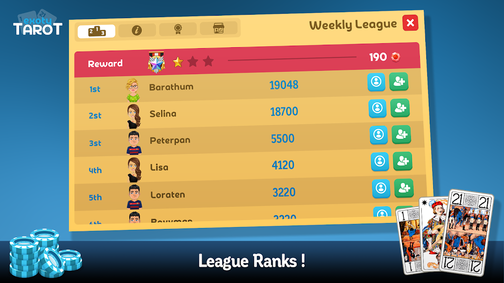 Multiplayer Tarot Game Tangkapan skrin 3