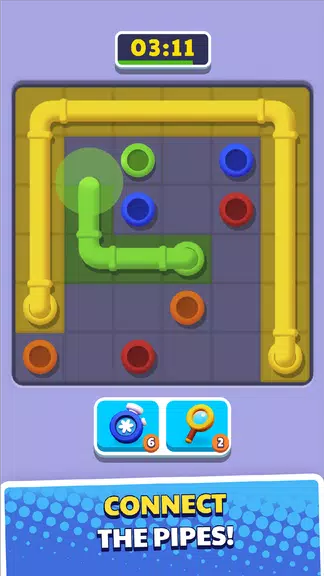 Connect Pipe! Color Line Game Schermafbeelding 0