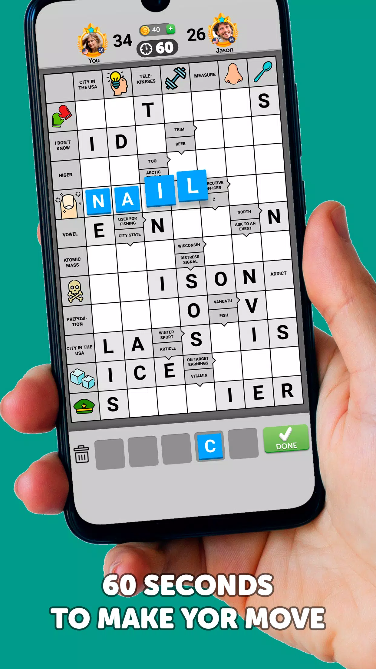 Wordgrams - Crossword & Puzzle Captura de pantalla 0