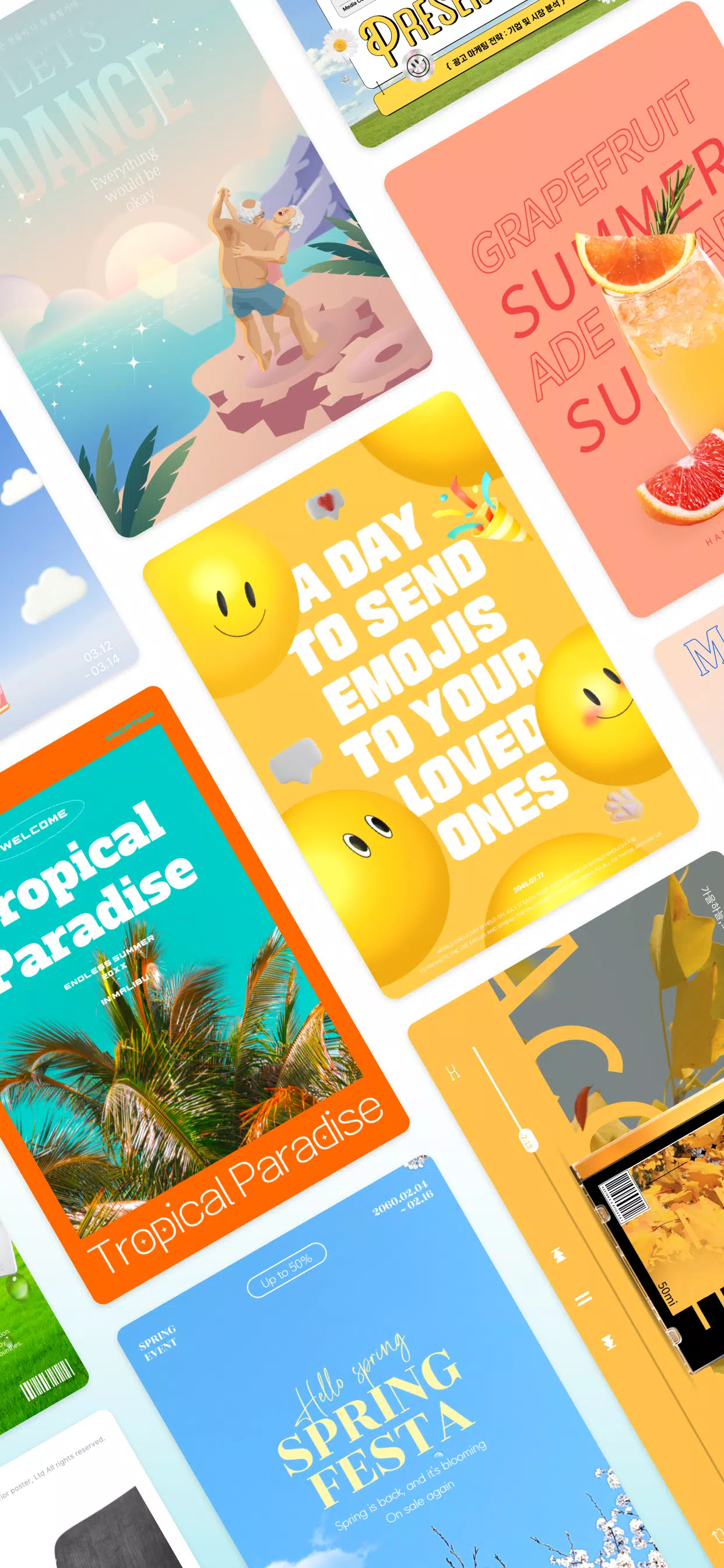 MiriCanvas: Poster, PPT design ภาพหน้าจอ 1
