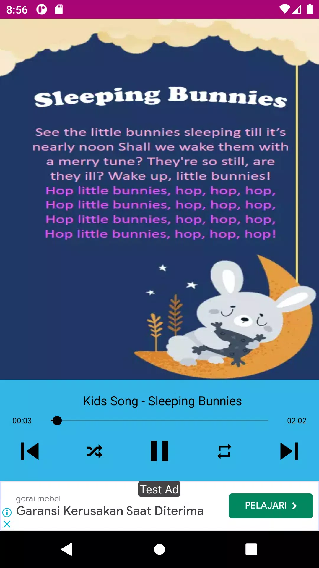 baby songs - nursery rhymes Zrzut ekranu 1