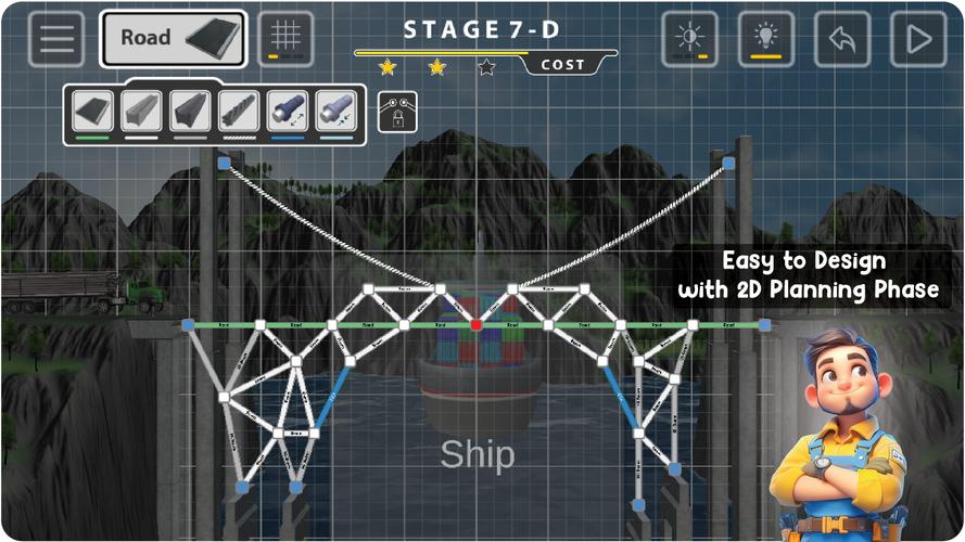 Bridge Constructor Captura de tela 1