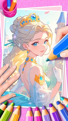 Princess Game Fantasy Coloring應用截圖第3張