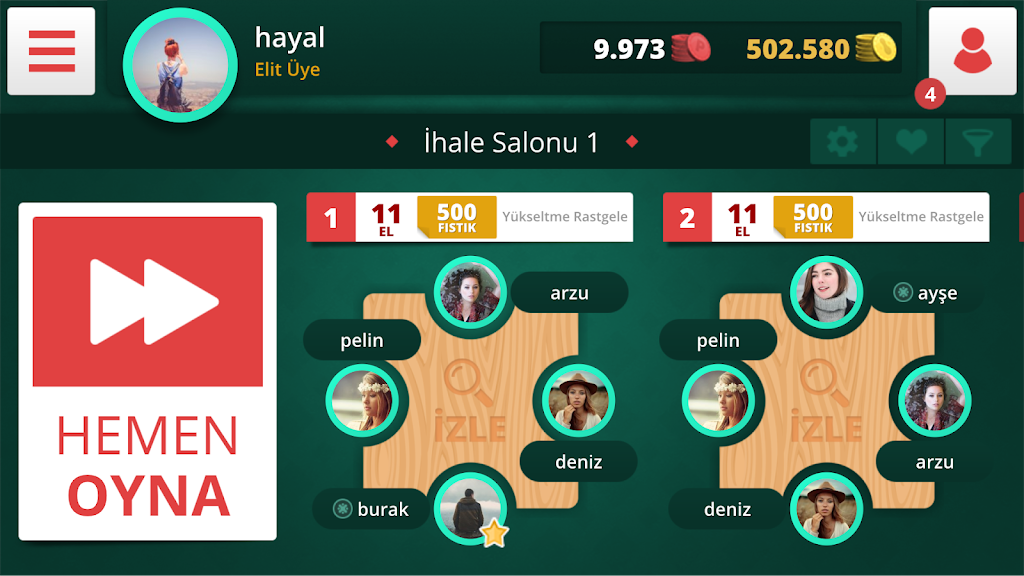 Eşli İhaleli Batak应用截图第1张