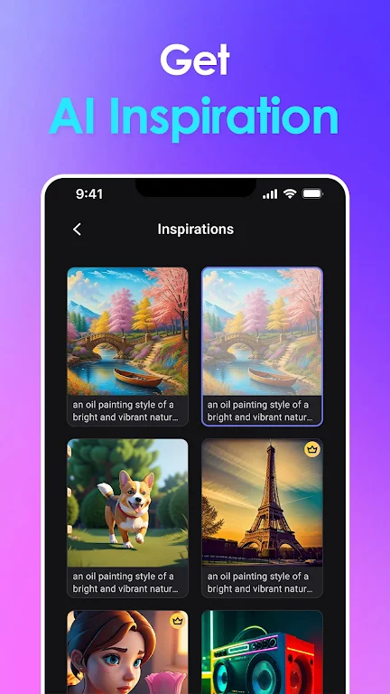 Vivid AI: AI Image Generator स्क्रीनशॉट 2
