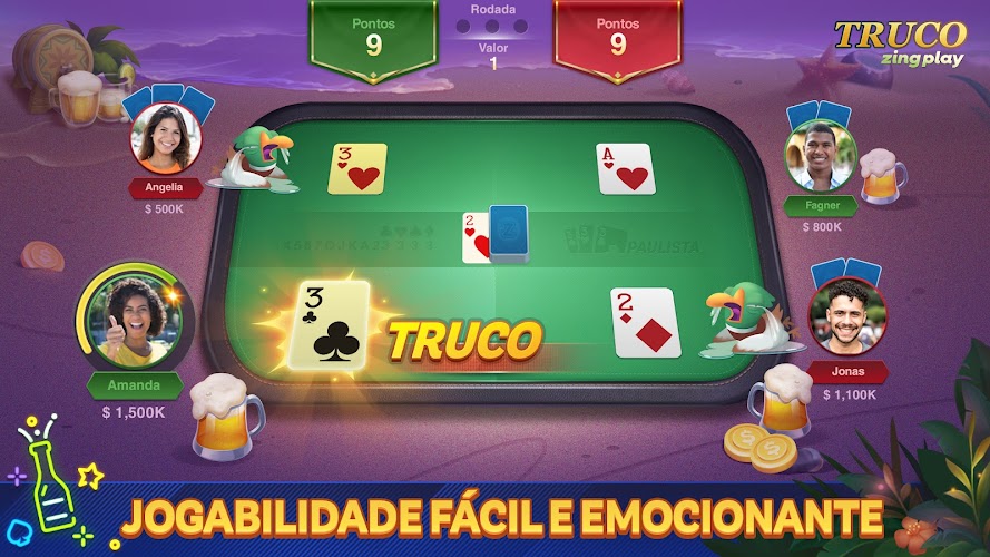 Truco ZingPlay: Jogo de cartas Скриншот 1