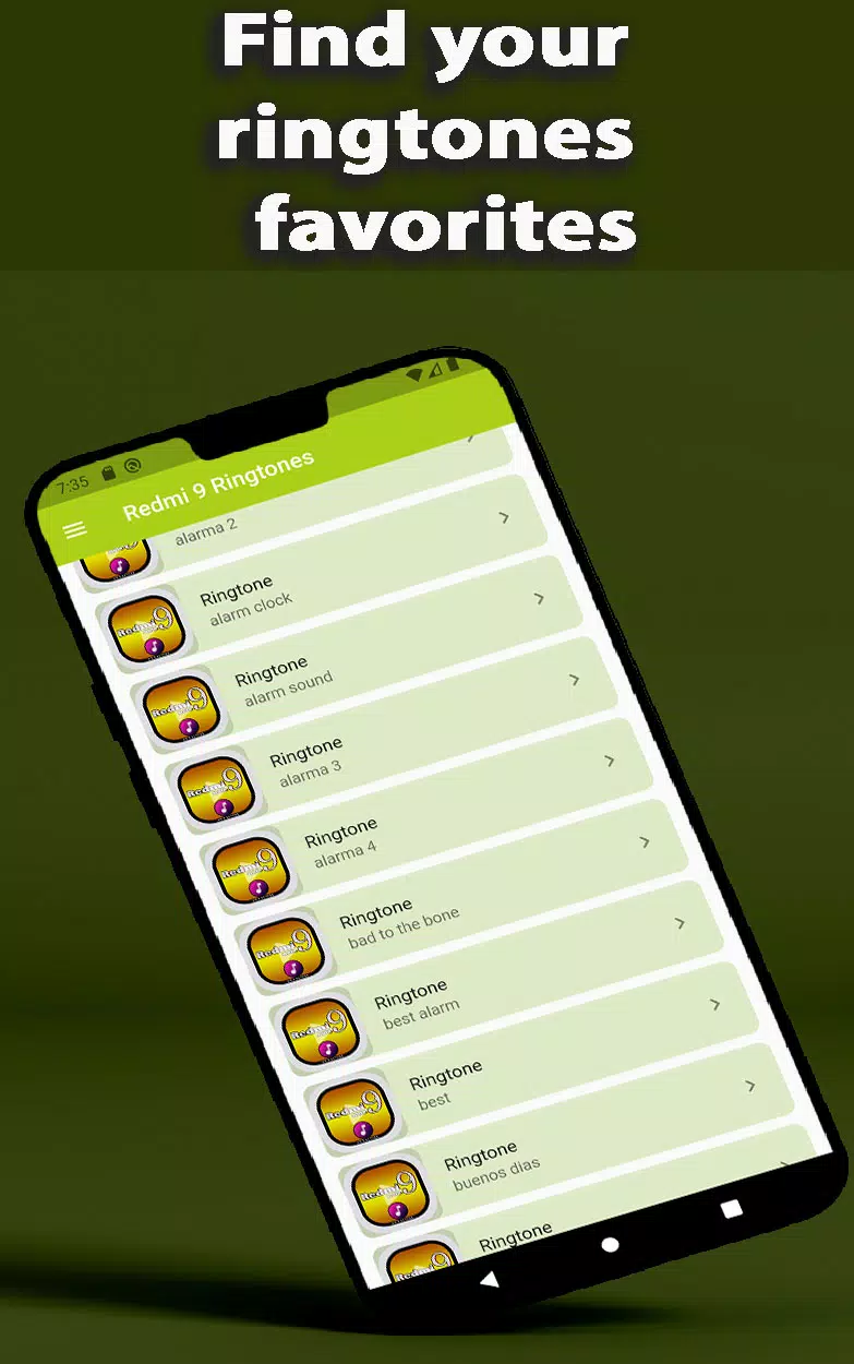 Redmi Note 9 Ringtone App Captura de tela 1