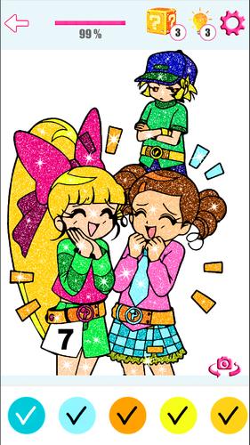 Anime Manga Color By Number Captura de pantalla 1