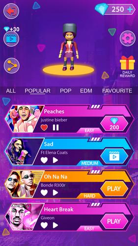 Blade Slash Runner on Beats 3D Capture d'écran 2