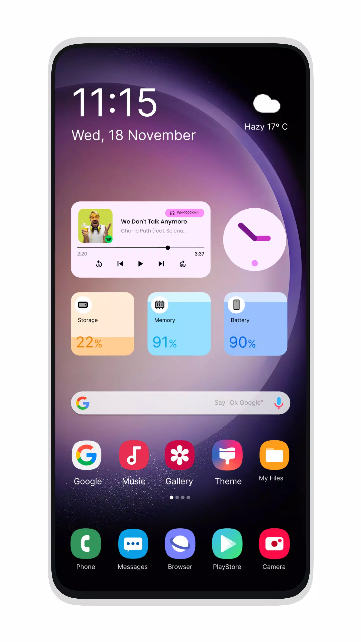 Galaxy S24 Style Launcher Captura de tela 0